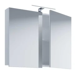 Wohnen Badezimmer Komplett*Bad-Waschplatz für die Wand in Weiß - Ipsum (zweiteilig)