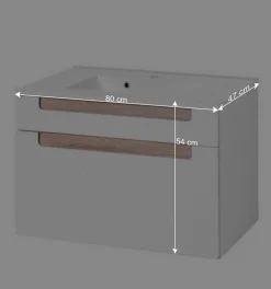 Wohnen Bad-Waschtisch Tymos in Weiß