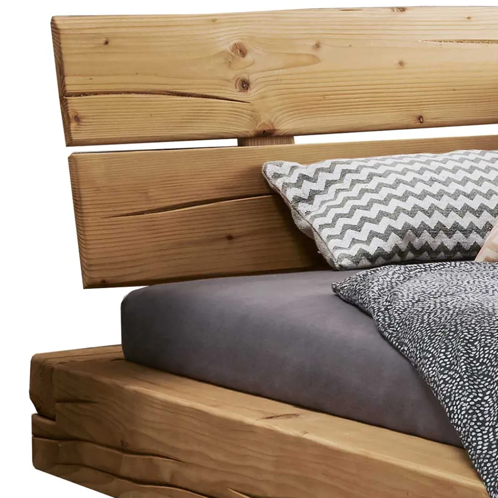 Wohnen Balkenbett mit Bügelfüßen im rustikalen Stil - Teresina