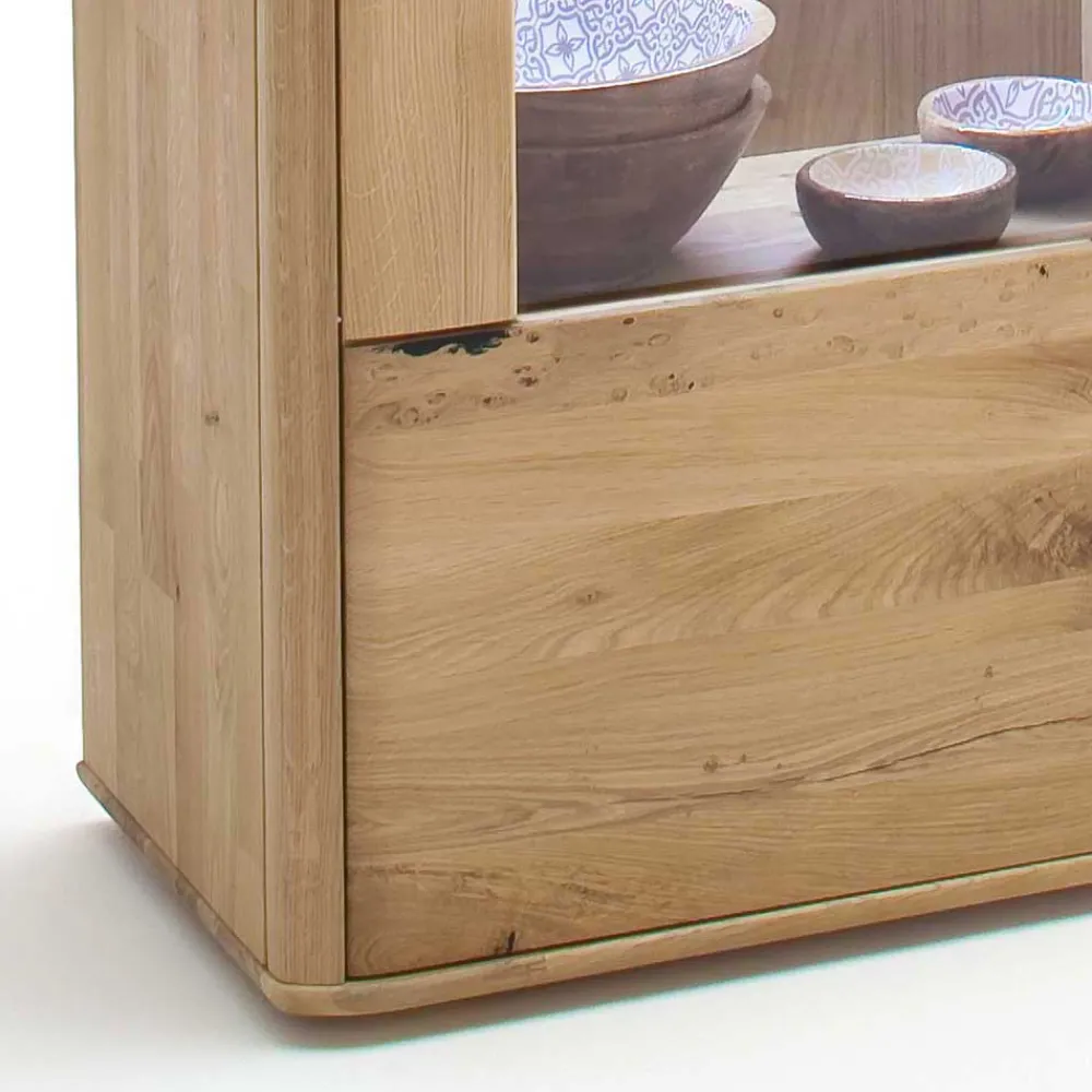 Wohnen Balkeneiche Highboard 2-türig - Destal