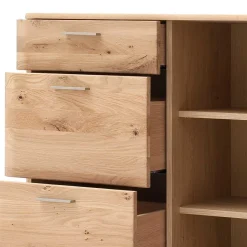 Wohnen Balkeneiche Kombikommode mit 4 Schubladen - Mabasa