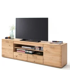 Wohnen Balkeneiche TV Element 200 cm breit - Mabasa