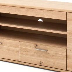 Wohnen Balkeneiche TV Element 200 cm breit - Mabasa