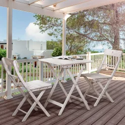 Wohnen Terrassenmöbel|Gartensitzgruppen*Balkon Sitzgruppe in Grey Wash - Paisly (dreiteilig)