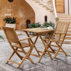 Wohnen Balkon Tischgruppe für 2 Personen - Emlino (dreiteilig)