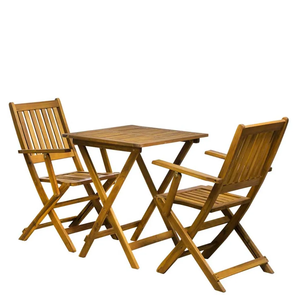 Wohnen Balkon Tischgruppe für 2 Personen - Emlino (dreiteilig)