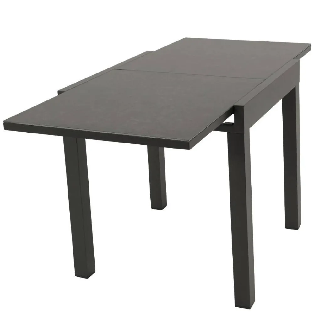 Wohnen Balkon-Ausziehtisch mit Glasplatte - Ulma