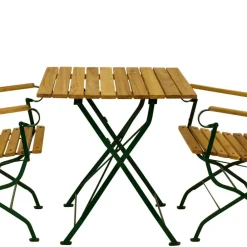 Wohnen Balkonmöbel Set aus Robinie - Emily (dreiteilig)