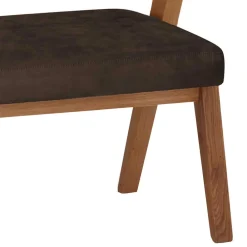 Wohnen Retro Möbel|Esszimmerbänke*Bank für den Esstisch in Braun & Natur - Ovenciana