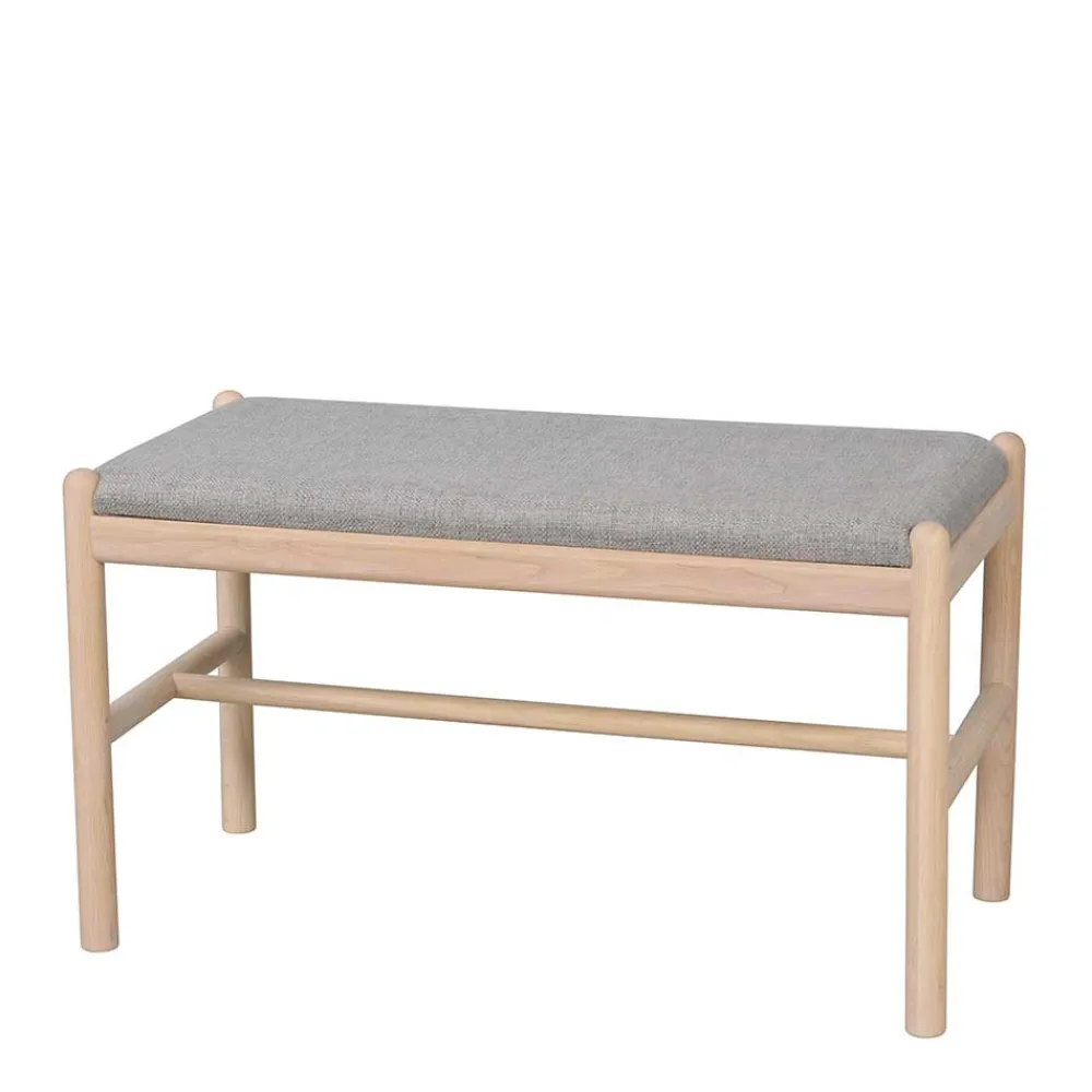 Wohnen Küchenbänke|Sitzbank*Bank mit einem Sitzplatz in Whitewash Eiche - Ulvinzo