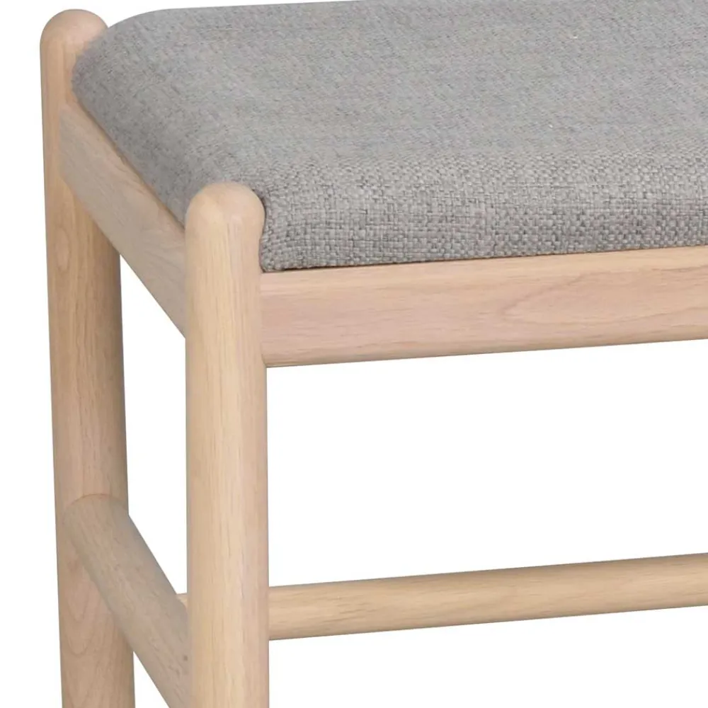 Wohnen Küchenbänke|Sitzbank*Bank mit einem Sitzplatz in Whitewash Eiche - Ulvinzo