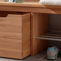 Wohnen Schuhschränke*Bank mit Schuhablage & Kisten aus Buche - Shimousa