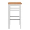 Wohnen Barhocker|Hocker*Bar Hocker in Weiß und Kiefer Lauge - Ribardo
