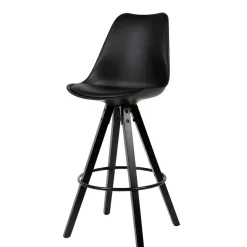 Wohnen Barhocker|Hocker*Bar Schalenstühle in Schwarz - Ilussiana (2er Set)