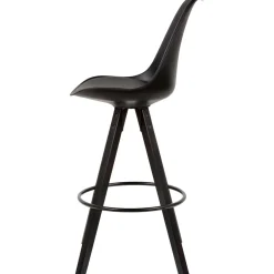 Wohnen Barhocker|Hocker*Bar Schalenstühle in Schwarz - Ilussiana (2er Set)