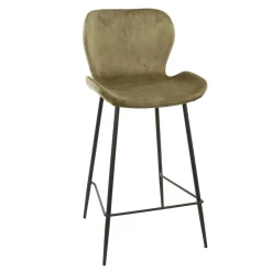 Wohnen Bar Stühle in Beige & Schwarz - Ivalin (4er Set)