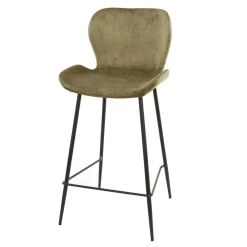 Wohnen Bar Stühle in Beige & Schwarz - Ivalin (4er Set)