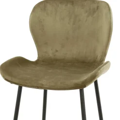 Wohnen Bar Stühle in Beige & Schwarz - Ivalin (4er Set)