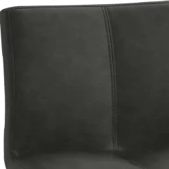 Wohnen Schwarze Möbel|Graue Möbel*Bar Stuhl in Schwarzgrau Kunstleder - Oxeda