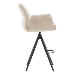 Wohnen Schwarze Möbel|Weiße Möbel*Bar-Armlehnenstühle mit Taschenfederkern - Asiaty (2er Set)