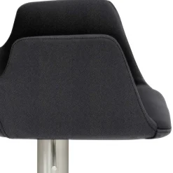 Wohnen Sessel & Hocker|Barhocker*Barhocker mit Lehne & Armlehnen in Anthrazit - Kanella