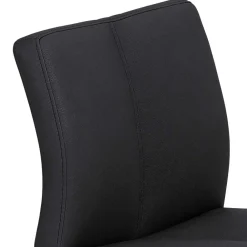 Wohnen Barhocker mit Lehne in Anthrazit Microfaser - Tyvoria