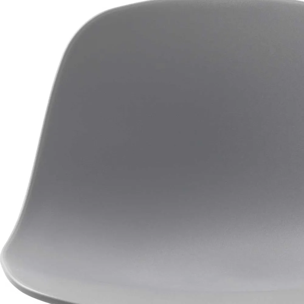 Wohnen Barhocker|Hocker*Barhocker mit Lehne in Grau - Marcala (2er Set)