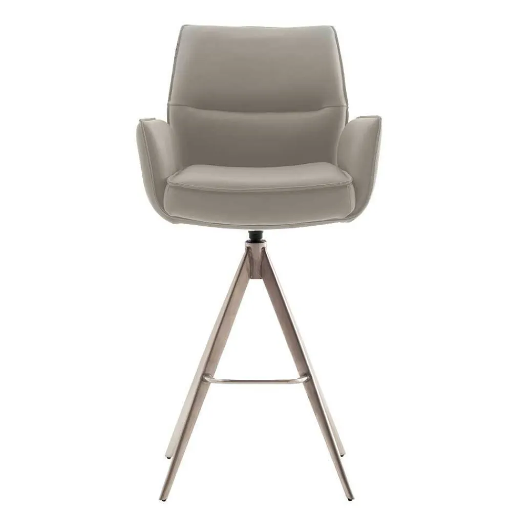 Wohnen Barhocker|Hocker*Bar-Lederstühle mit Armlehnen - Damien (2er Set)