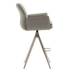 Wohnen Barhocker|Hocker*Bar-Lederstühle mit Armlehnen - Damien (2er Set)