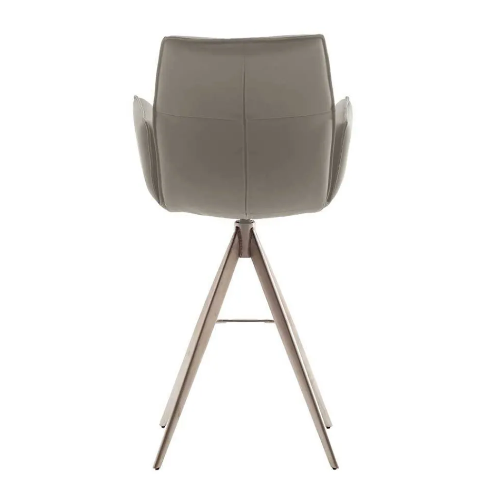 Wohnen Barhocker|Hocker*Bar-Lederstühle mit Armlehnen - Damien (2er Set)