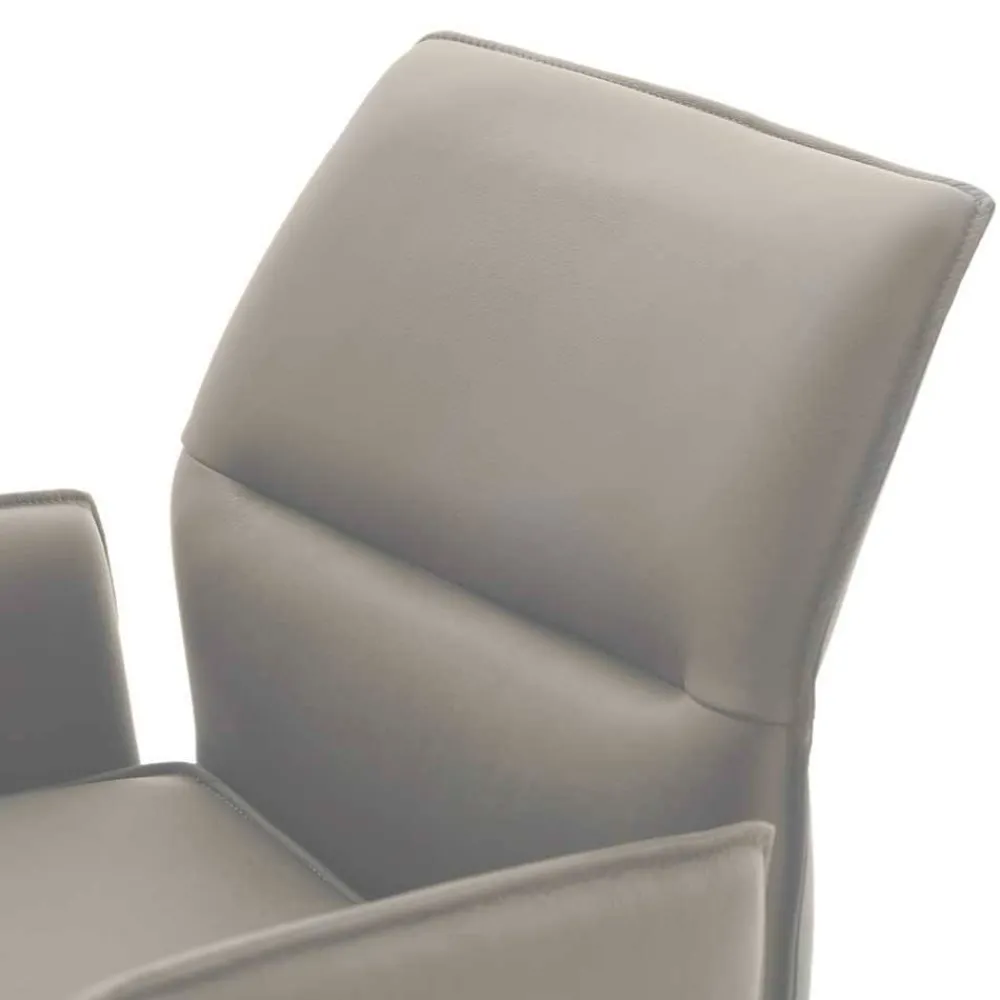 Wohnen Barhocker|Hocker*Bar-Lederstühle mit Armlehnen - Damien (2er Set)