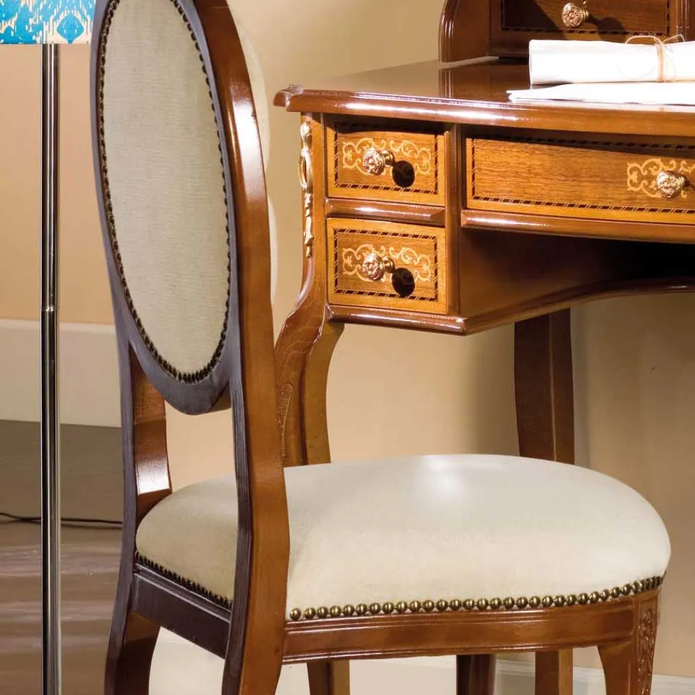 Wohnen Barock Möbel*Barock Arbeitszimmer Möbel Natale mit Schreibtisch (zweiteilig)