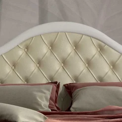 Wohnen Barock Design Bett & Nachtkommoden - Valganios (dreiteilig)