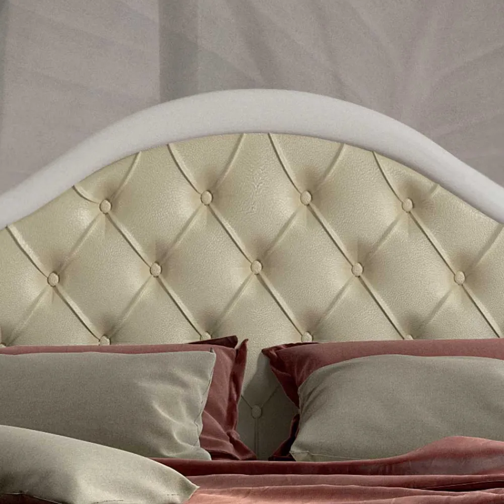 Wohnen Barock Design Bett & Nachtkommoden - Valganios (dreiteilig)