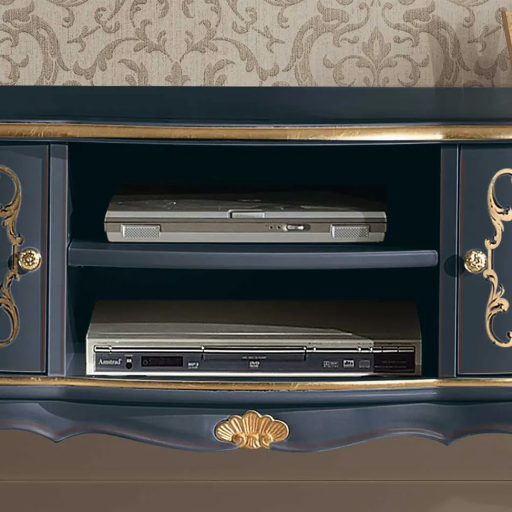 Wohnen Wohnzimmerschränke*Barock Design TV Wand 325 cm breit - Otaligo (dreiteilig)