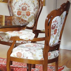 Wohnen Braune Möbel*Barock Esszimmer Gruppe Magari mit ovalem Tisch (sechsteilig)