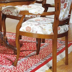 Wohnen Braune Möbel*Barock Esszimmer Gruppe Magari mit ovalem Tisch (sechsteilig)