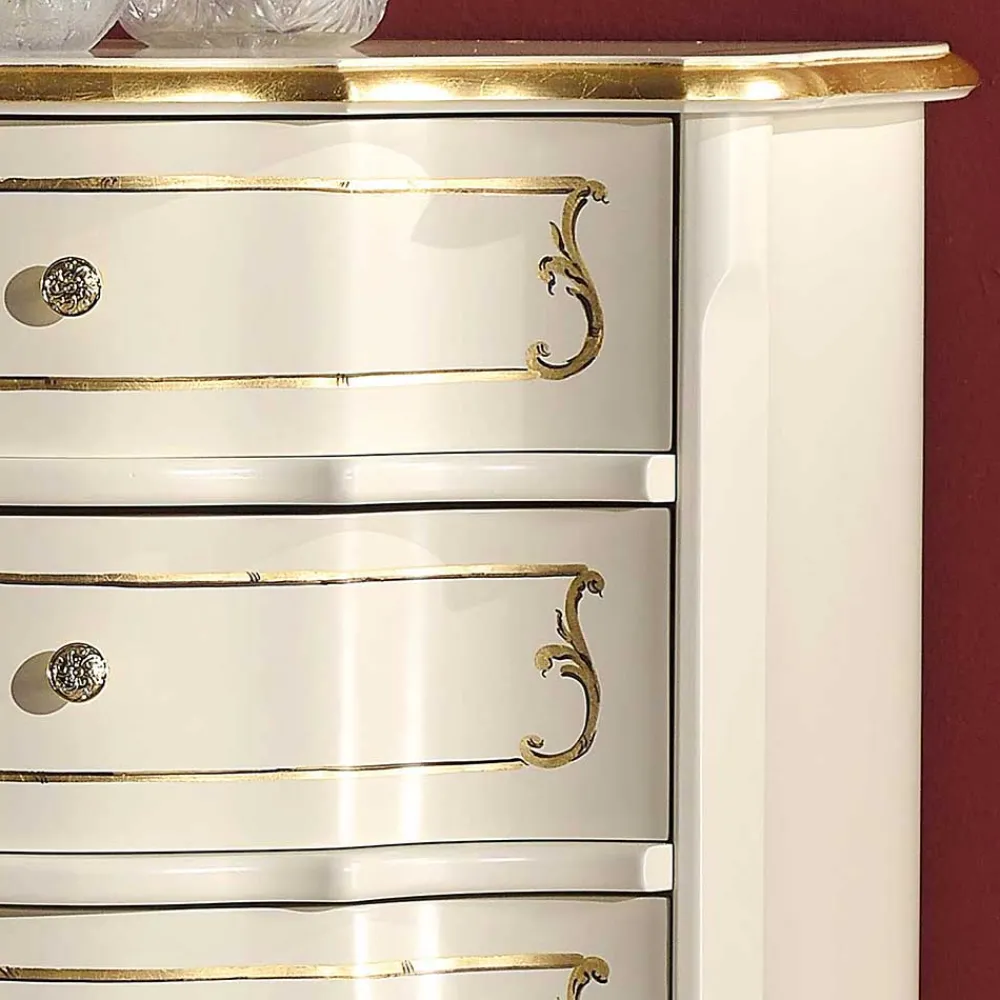 Wohnen Flurkommoden*Barock Hochkommode mit fünf Schubladen - Datalera