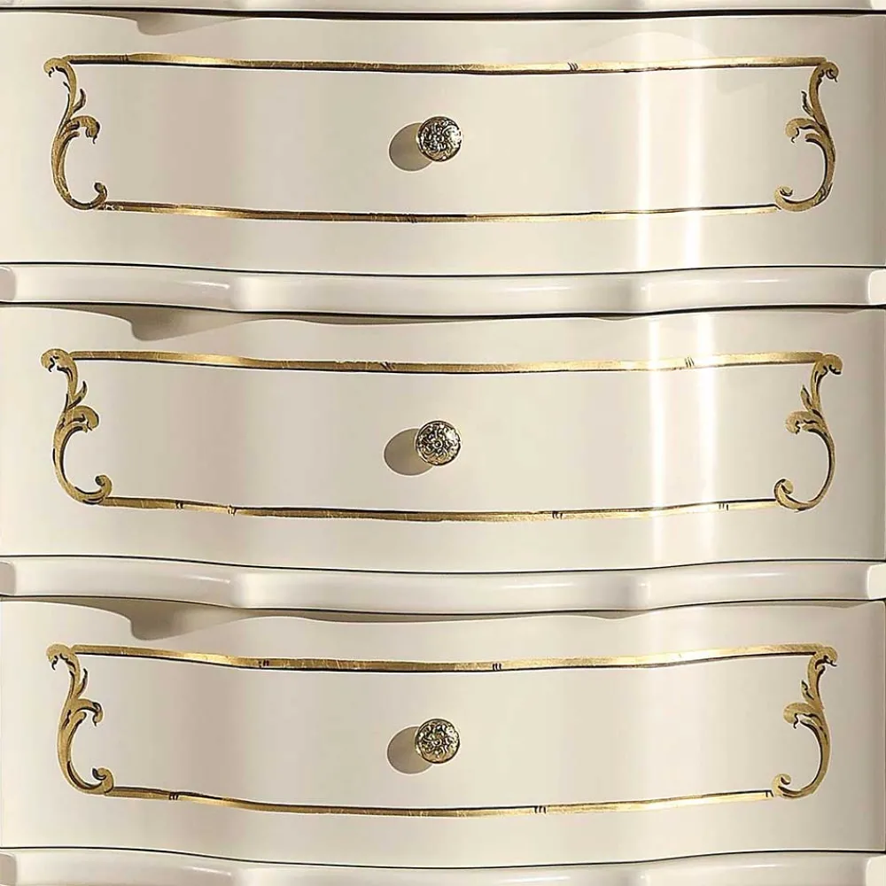 Wohnen Flurkommoden*Barock Hochkommode mit fünf Schubladen - Datalera