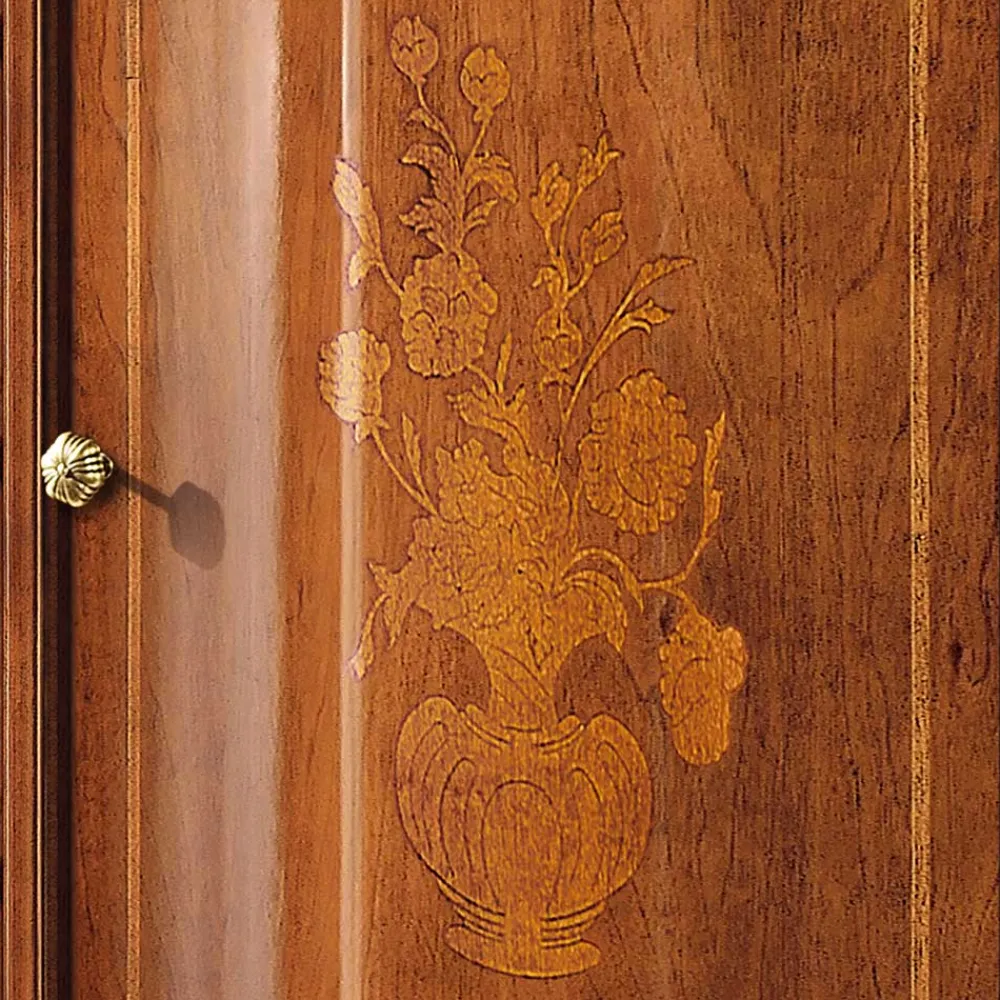 Wohnen Barock Möbel|Flurkommoden*Barock Kombi-Kommode in Nussbaumfarben - Motiz