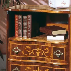 Wohnen Barock Kommode mit offenem Fach Agosto & 2 Schubladen