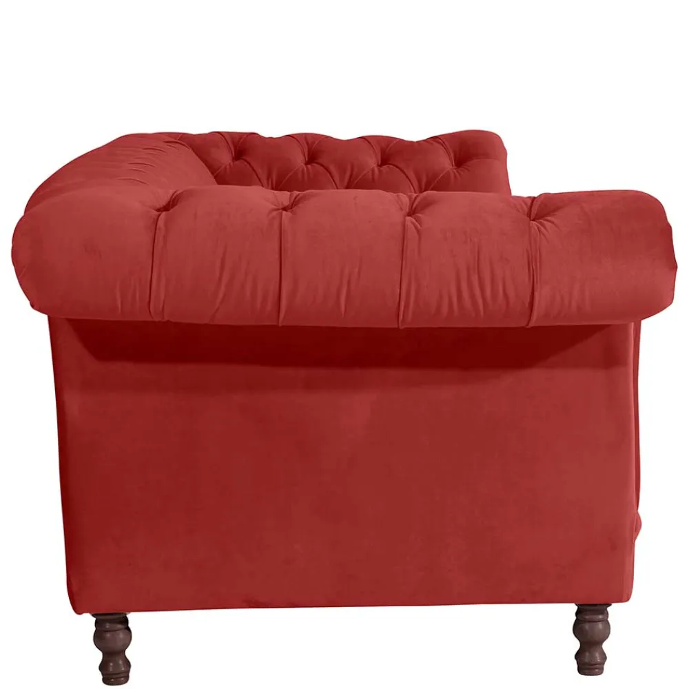 Wohnen Sofas|Sofa*Barock Wohnzimmersofa in Ziegelrot - Henissa