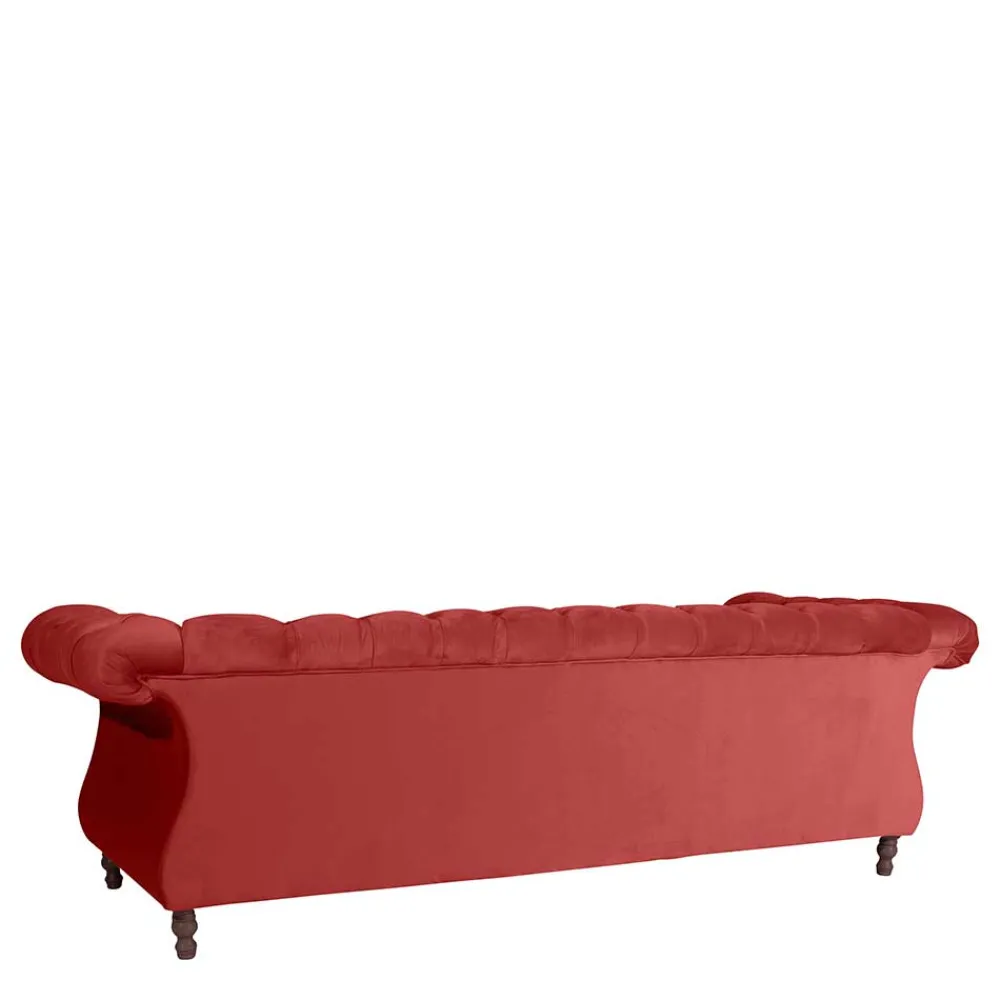 Wohnen Sofas|Sofa*Barock Wohnzimmersofa in Ziegelrot - Henissa
