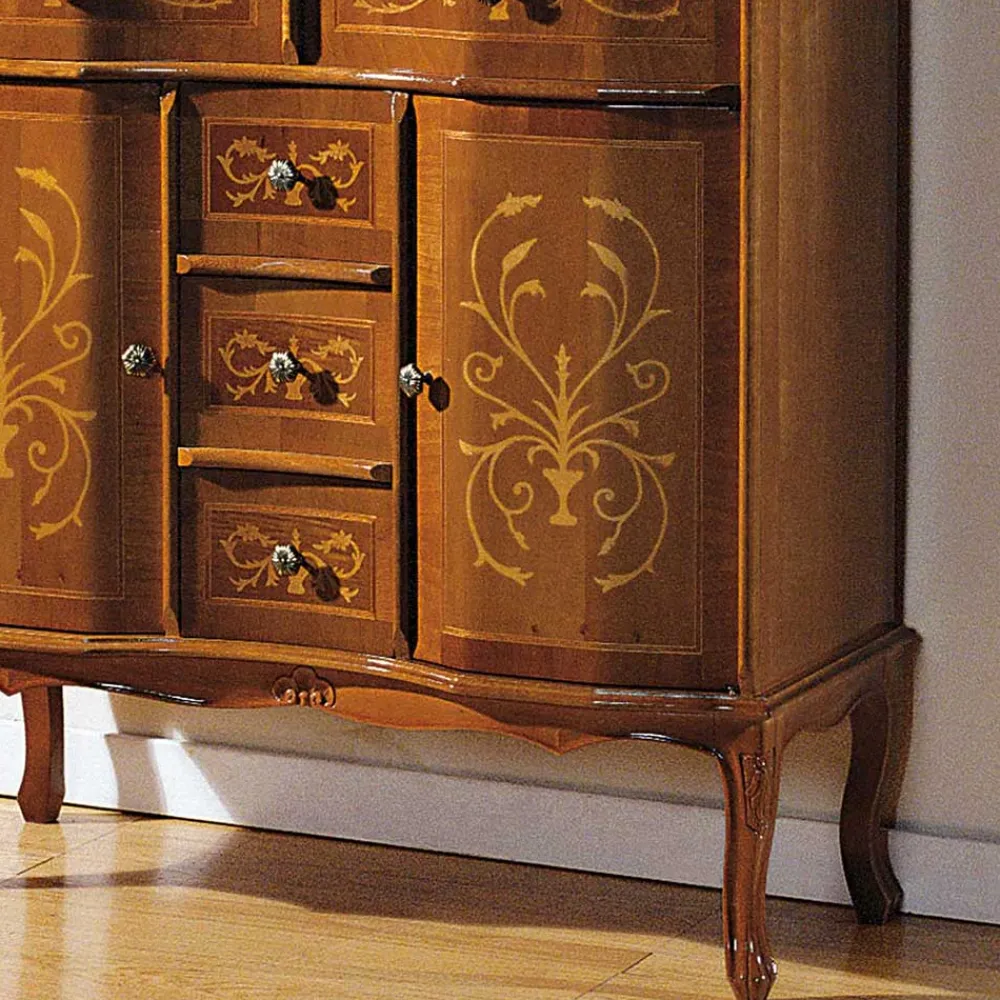 Wohnen Barocke Kombikommode Agosto mit 5 Schubladen