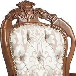 Wohnen Braune Möbel|Barock Möbel*Barocker Armlehnstuhl in Nussbaum Braun - Pablos (2er Set)