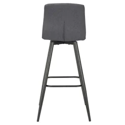 Wohnen Sessel & Hocker|Barhocker*Barstühle in Anthrazit Stoffbezug - Una (2er Set)