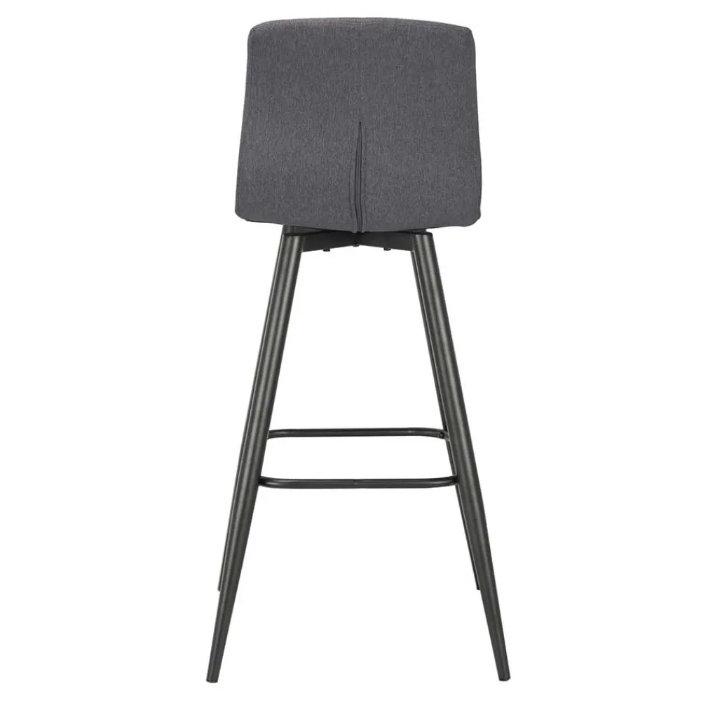 Wohnen Sessel & Hocker|Barhocker*Barstühle in Anthrazit Stoffbezug - Una (2er Set)