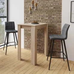 Wohnen Sessel & Hocker|Barhocker*Barstühle in Anthrazit Stoffbezug - Una (2er Set)