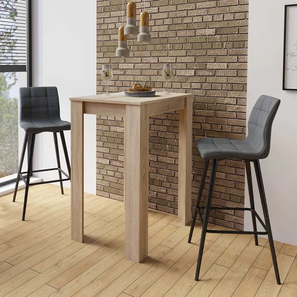 Wohnen Sessel & Hocker|Barhocker*Barstühle in Anthrazit Stoffbezug - Una (2er Set)