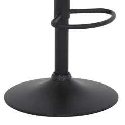 Wohnen Schwarze Möbel|Graue Möbel*Barstuhl aus Microfaser in Grau - Josephina (2er Set)